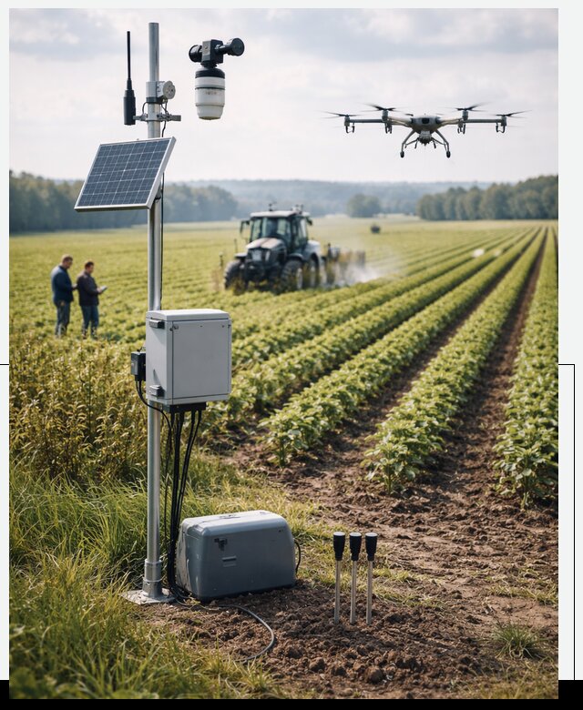 Разработка IoT мониторинга полей в Советской Гавани от 8831 р. | АвикейСвс