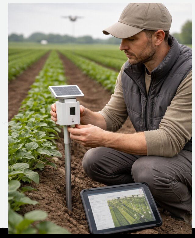 IoT мониторинг сельскохозяйственных полей и контроля в Советской Гавани