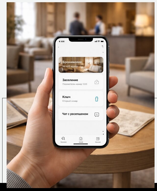 Мобильное приложение для гостей отеля в Советской Гавани, управление сервисом
